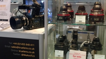 lens cabinet at NAB show